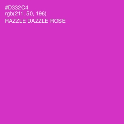 #D332C4 - Razzle Dazzle Rose Color Image