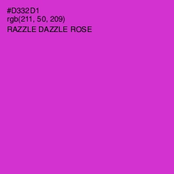 #D332D1 - Razzle Dazzle Rose Color Image