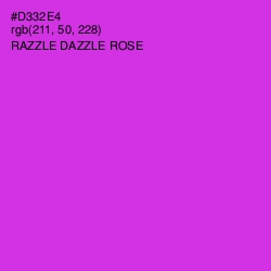 #D332E4 - Razzle Dazzle Rose Color Image