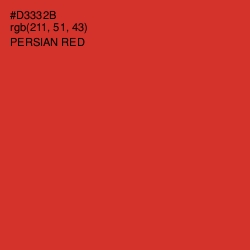 #D3332B - Persian Red Color Image