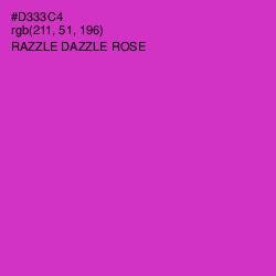 #D333C4 - Razzle Dazzle Rose Color Image