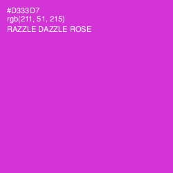 #D333D7 - Razzle Dazzle Rose Color Image