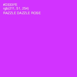 #D333FE - Razzle Dazzle Rose Color Image
