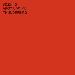 #D3341D - Thunderbird Color Image