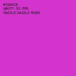 #D334CB - Razzle Dazzle Rose Color Image