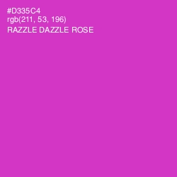 #D335C4 - Razzle Dazzle Rose Color Image