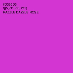 #D335D3 - Razzle Dazzle Rose Color Image