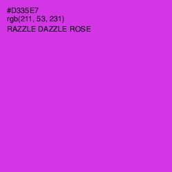 #D335E7 - Razzle Dazzle Rose Color Image