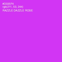 #D335F4 - Razzle Dazzle Rose Color Image