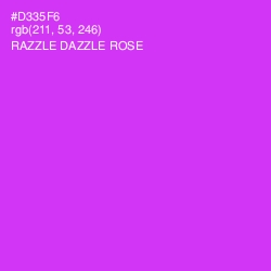 #D335F6 - Razzle Dazzle Rose Color Image