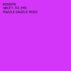 #D335F9 - Razzle Dazzle Rose Color Image