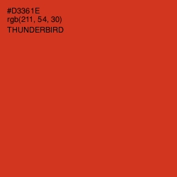 #D3361E - Thunderbird Color Image