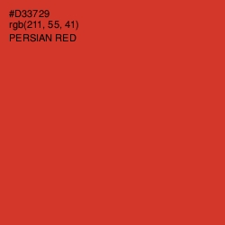 #D33729 - Persian Red Color Image