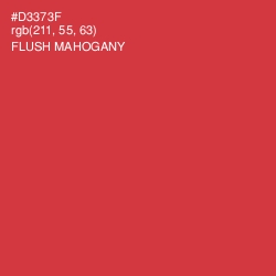 #D3373F - Flush Mahogany Color Image