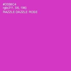 #D338C4 - Razzle Dazzle Rose Color Image