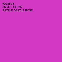 #D338C5 - Razzle Dazzle Rose Color Image