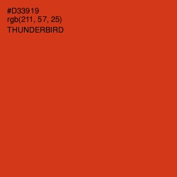 #D33919 - Thunderbird Color Image