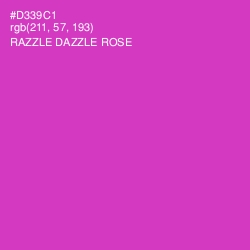 #D339C1 - Razzle Dazzle Rose Color Image