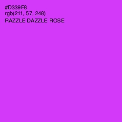 #D339F8 - Razzle Dazzle Rose Color Image