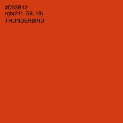 #D33B12 - Thunderbird Color Image