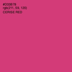 #D33B78 - Cerise Red Color Image