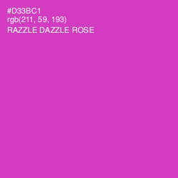 #D33BC1 - Razzle Dazzle Rose Color Image