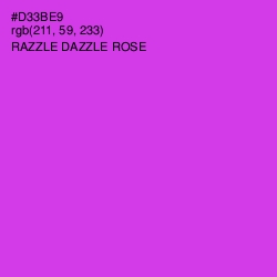 #D33BE9 - Razzle Dazzle Rose Color Image