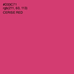 #D33C71 - Cerise Red Color Image