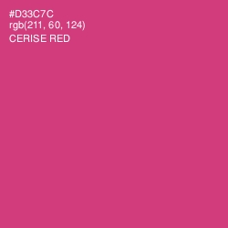 #D33C7C - Cerise Red Color Image