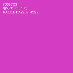 #D33CC3 - Razzle Dazzle Rose Color Image