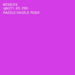 #D33CE6 - Razzle Dazzle Rose Color Image