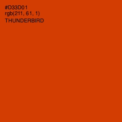 #D33D01 - Thunderbird Color Image