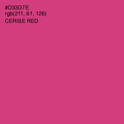 #D33D7E - Cerise Red Color Image