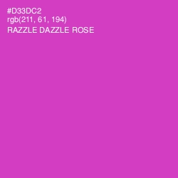 #D33DC2 - Razzle Dazzle Rose Color Image