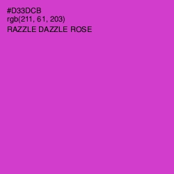 #D33DCB - Razzle Dazzle Rose Color Image