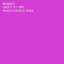 #D33DD1 - Razzle Dazzle Rose Color Image
