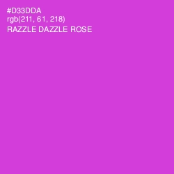 #D33DDA - Razzle Dazzle Rose Color Image