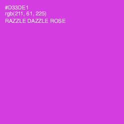 #D33DE1 - Razzle Dazzle Rose Color Image