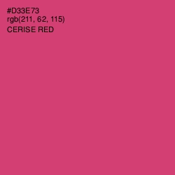 #D33E73 - Cerise Red Color Image