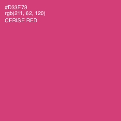 #D33E78 - Cerise Red Color Image