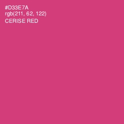 #D33E7A - Cerise Red Color Image