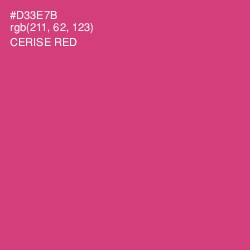 #D33E7B - Cerise Red Color Image