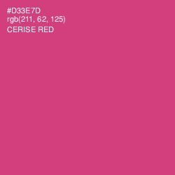#D33E7D - Cerise Red Color Image
