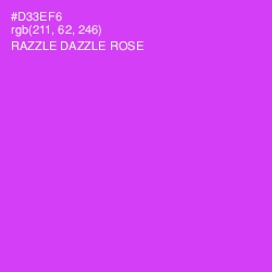 #D33EF6 - Razzle Dazzle Rose Color Image