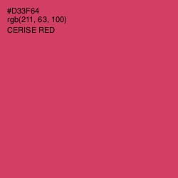 #D33F64 - Cerise Red Color Image