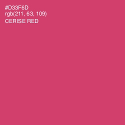 #D33F6D - Cerise Red Color Image