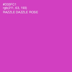 #D33FC1 - Razzle Dazzle Rose Color Image