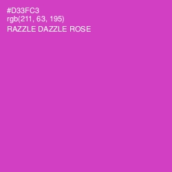 #D33FC3 - Razzle Dazzle Rose Color Image