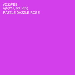 #D33FEB - Razzle Dazzle Rose Color Image