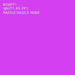 #D33FF1 - Razzle Dazzle Rose Color Image